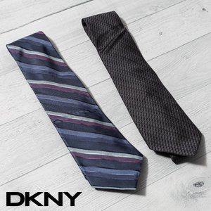 DKNY Men's Silk Neck Ties | Lot of 2!